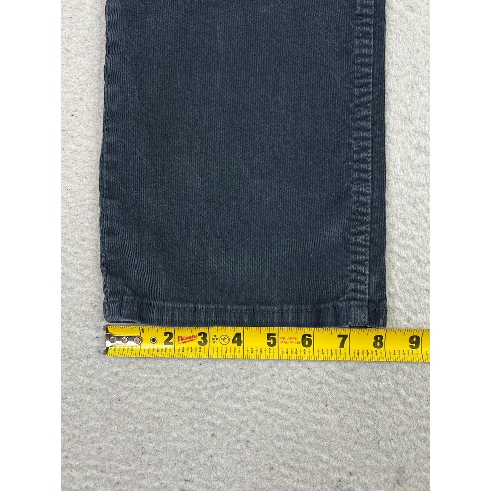 Levis 514 Mens 36x34 Black Corduroy Straight Leg Stretch Pants 00514-0090 - Picture 16 of 16